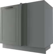 Meble kuchenne - Bergamo Szafka Dolna Narożna D13U Szary Mat - miniaturka - grafika 1
