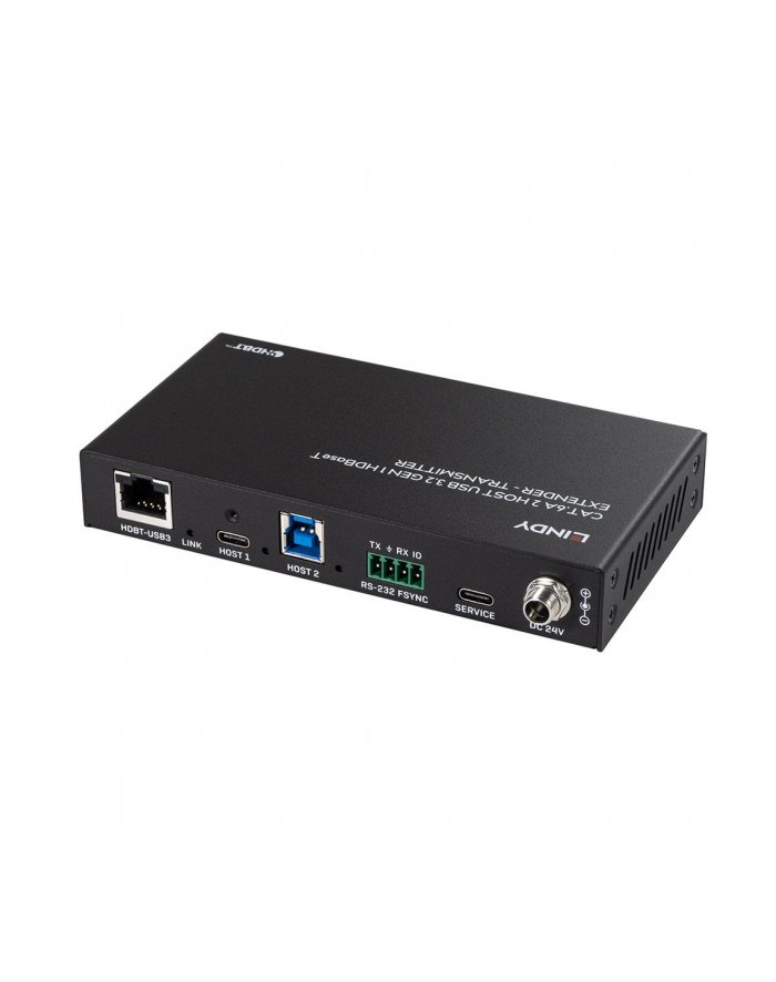 Lindy Przedłużacz Cat.6A 2 Host Usb 3.2 Gen 1 HDBaseT 100m 43421