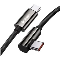 Kable USB - Baseus Legendary kątowy kabel szybkie ładowanie USB Typ C - USB Typ C 100W 5A 2m czarny (CATCS-A01) CATCS-A01 - miniaturka - grafika 1