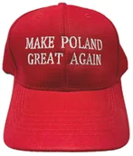 Czapki i chusty sportowe męskie - CZAPKA BEJSBOLÓWKA HAFT MAKE POLAND GREAT AGAIN - miniaturka - grafika 1