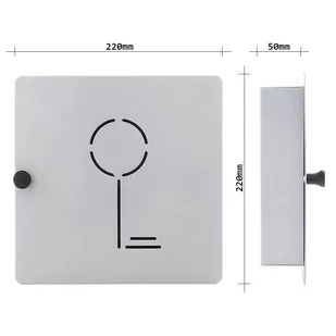 Rottner Key Collect 10 skrzynka na klucze, szara - Szafki na klucze - miniaturka - grafika 4
