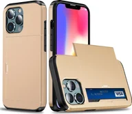 Etui i futerały do telefonów - Pokrowiec König Design kompatybilny z Apple iPhone 13 - plastikowe, miękkie etui na telefon - etui na telefon w kolorze złotym - miniaturka - grafika 1
