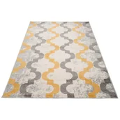 Dywany dla dzieci - Biało-żółty dywan do pokoju dziecięcego P6-D24 - miniaturka - grafika 1
