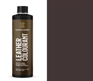 Farba do skóry naturalnej i ekoskóry 250 ml leather expert 307 dark brown - Środki do obuwia i ubrań - miniaturka - grafika 1
