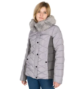 Zimowa Ciepła Kurtka Damska Parka 628 r M popiel - Kurtki damskie - miniaturka - grafika 1