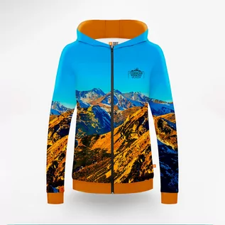 Odzież trekkingowa damska - Bluza sportowa rozpinana z kapturem Power Canvas - Czerwone Wierchy damska - grafika 1