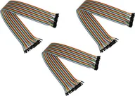 Akcesoria do komputerów jednopłytkowych - Alcasa kabelmeister Jumper Wire 40-Pin Bu-Bu 3er-Set 20cm JW40-020FF-3 - miniaturka - grafika 1