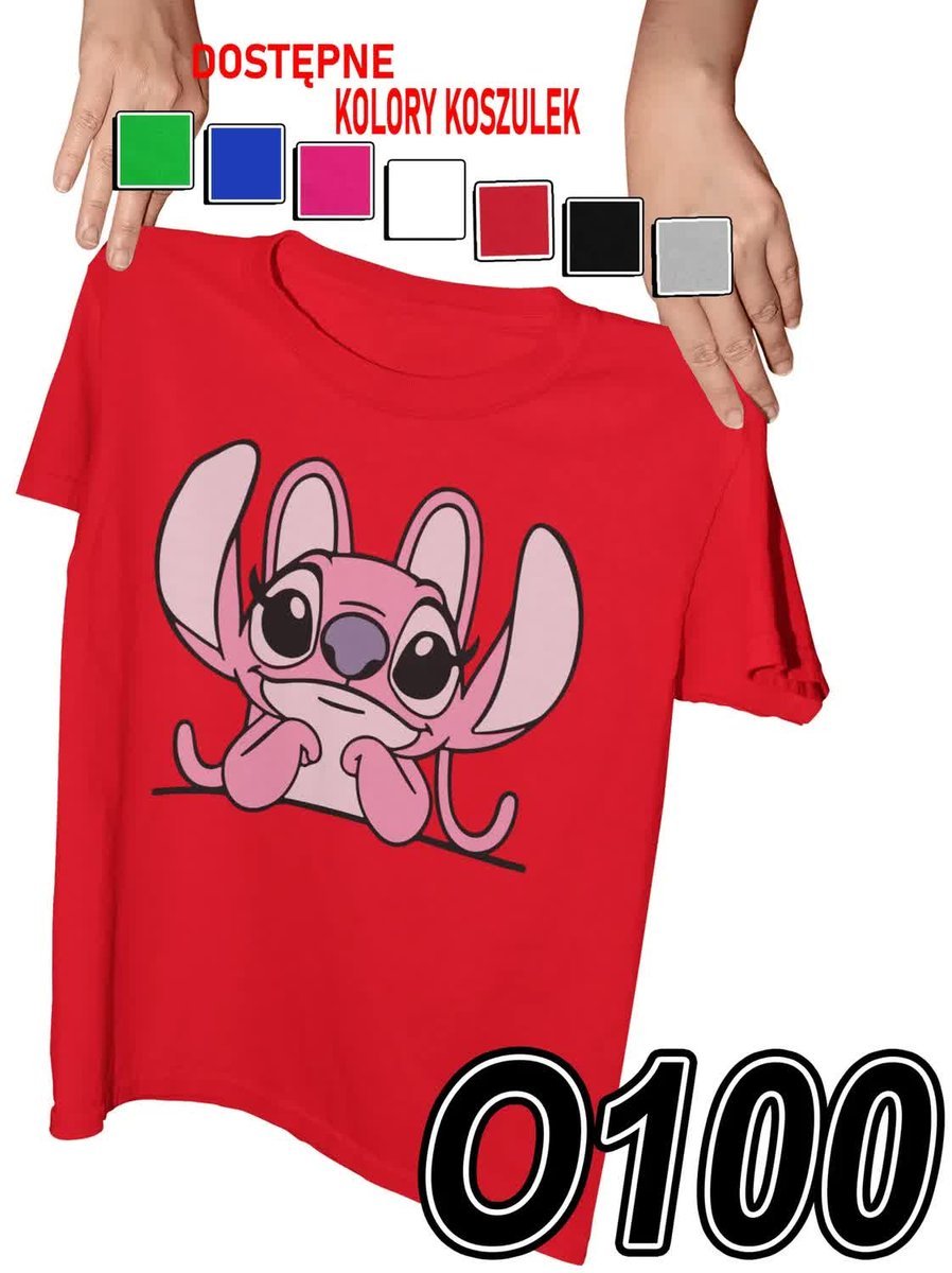 Koszulka Dziecięca Z Nadrukiem Lilo & Sticz Angel Różne Słodki - L 146-152