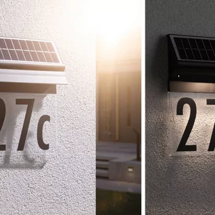 Paulmann oświetlenie numeru domu Neda czarne - Lampy ogrodowe - miniaturka - grafika 5
