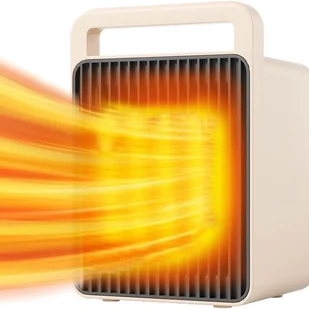 Przenośny grzejnik, miniaturowy grzejnik biurkowy o mocy 900 W, mały grzejnik z wentylatorem i zabezpieczeniem przed przegrzaniem, brązowy + przewód - Ogrzewanie przenośne Przenośny grzejnik, miniaturowy grzejnik biurkowy o mocy 900 W, mały grzejnik z wentylatorem i zabezpieczeniem przed przegrzaniem, brązowy + przewód - Ogrzewanie przenośne - miniaturka - grafika 1