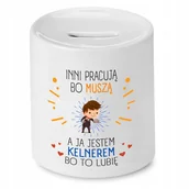 Skarbonki - Dla Krawcowej Skarbonka na Urodziny na Prezent z Nadrukiem ze Zdjęciem + Opakowanie na prezent (wzór 02) - miniaturka - grafika 1