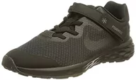 Buty dla dziewczynek - Nike Revolution 6 Flyease Running Shoe dziecięce buty do biegania, Black Black Black Dark Smoke Grey, 28 EU - miniaturka - grafika 1
