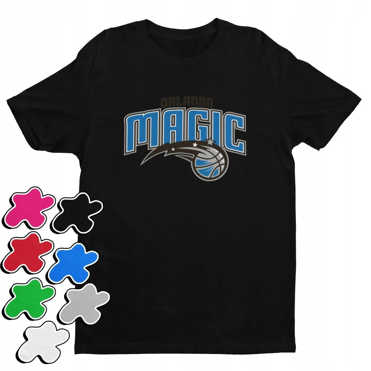 Koszulka T-Shirt Dziecięca Z Nadrukiem Orlando Magic Kluby Nba -M 134-146