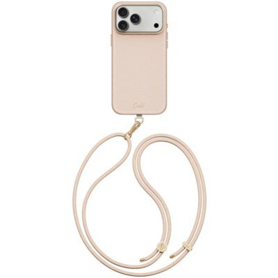 Etui UNIQ Coehl Mirelle Magnetic Charging do Apple iPhone 17 Pro Max/18 Pro Max Różowy + Smycz