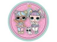 Ciasta i półprodukty do ciast - Dekoracyjny opłatek tortowy LOL Surprise - 20 cm - miniaturka - grafika 1