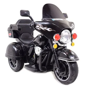 Motor Chopper Na Akumulator Z Oparciem Czarny, Dwa Silniki/609 - Pojazdy elektryczne dla dzieci - miniaturka - grafika 1