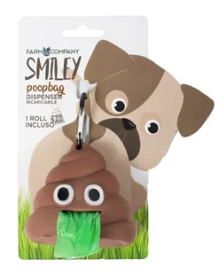 FARM COMPANY Pojemnik Poopbag Smiley na woreczki + 20 woreczków - Woreczki na psie odchody - miniaturka - grafika 1