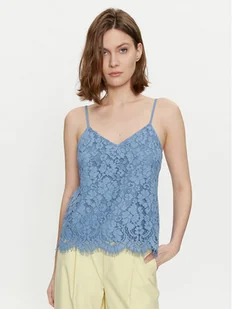 YAS Top Perla 26032812 Niebieski Regular Fit - Koszulki i topy damskie - miniaturka - grafika 1
