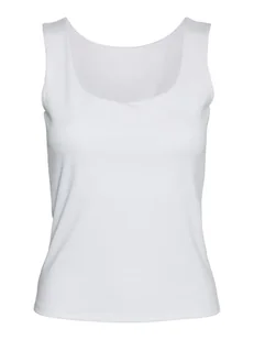 Vero Moda Top "Million" w kolorze białym - Koszulki i topy damskie - miniaturka - grafika 1