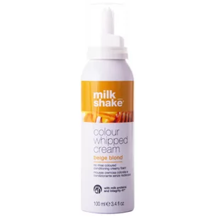 Milk Shake Colour Whipped Cream Beige Blond 100ml - Kolorowa Odżywcza Pianka Bez Spłukiwania - Kosmetyki do stylizacji włosów - miniaturka - grafika 1