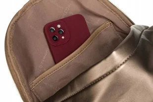 Stylowy Plecak Damski Ze Skóry Ekologicznej Lumarko! - Plecaki - miniaturka - grafika 7