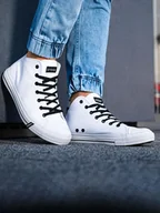Trampki męskie - Ombre Buty męskie trampki T304 - białe 43 12418-W - 12418-W - miniaturka - grafika 1