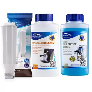 Zestaw Krups - Filtr AL-TES46, Uniwersalny Odkamieniacz 250ml, Latteo 250ml - Akcesoria i części do ekspresów do kawy - miniaturka - grafika 1