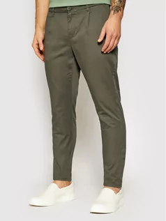 Spodnie męskie - Only & Sons Spodnie materiałowe Cam 22016775 Zielony Regular Fit - grafika 1