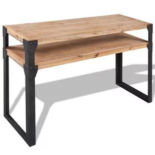 Stolik konsola z drewna akacjowego 120x40x85 cm - Konsole i sekretarzyki - miniaturka - grafika 1