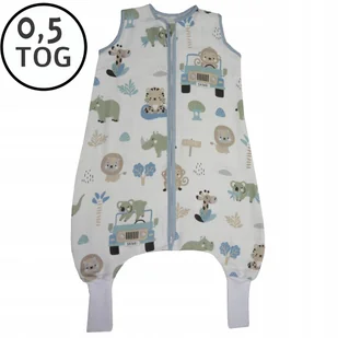 LETNI ŚPIWOREK MUŚLINOWY Z NOGAWKAMI 56-68 XS 0,5 TOG BAWEŁNA 100% - Śpiworki dla dzieci LETNI ŚPIWOREK MUŚLINOWY Z NOGAWKAMI 56-68 XS 0,5 TOG BAWEŁNA 100% - Śpiworki dla dzieci - miniaturka - grafika 1