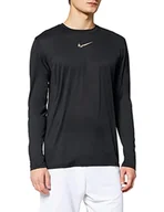 Bluzy męskie - Nike Męska bluza M Nk Df Tee Ls Lgd Sc, czarny, L DD6807 - miniaturka - grafika 1