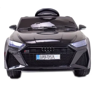 Samochód Na Akumulator Audi RS 6 Electric Czarne / Brd-2118 - Pojazdy elektryczne dla dzieci - miniaturka - grafika 6