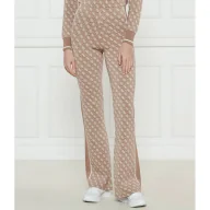 Spodnie damskie - GUESS Spodnie dzianinowe LISE 4G flare fit - miniaturka - grafika 1
