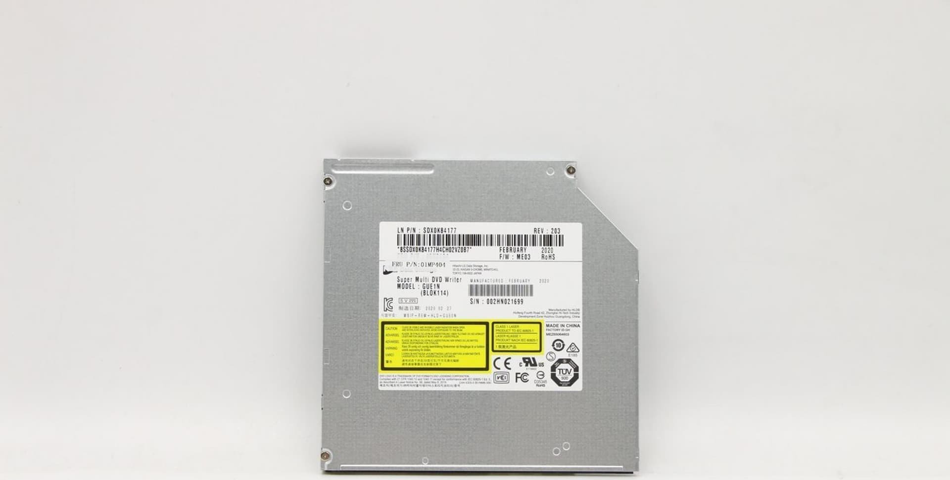 Napęd Lenovo HL GUE1N 9 0 DVDWriter WOB