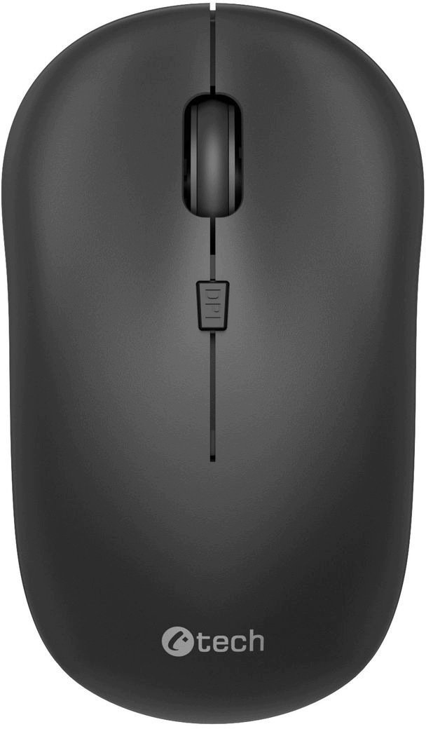 C-Tech Dual mode, bezprzewodowa, BT5.0 + 2,4GHz, 1600DPI, czarna WLM-09