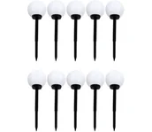 Lampy ogrodowe - ZESTAW 10x LED Lampa solarna 10xLED/0,12W/1,2V 6500K IP44 czarna/biała - miniaturka - grafika 1
