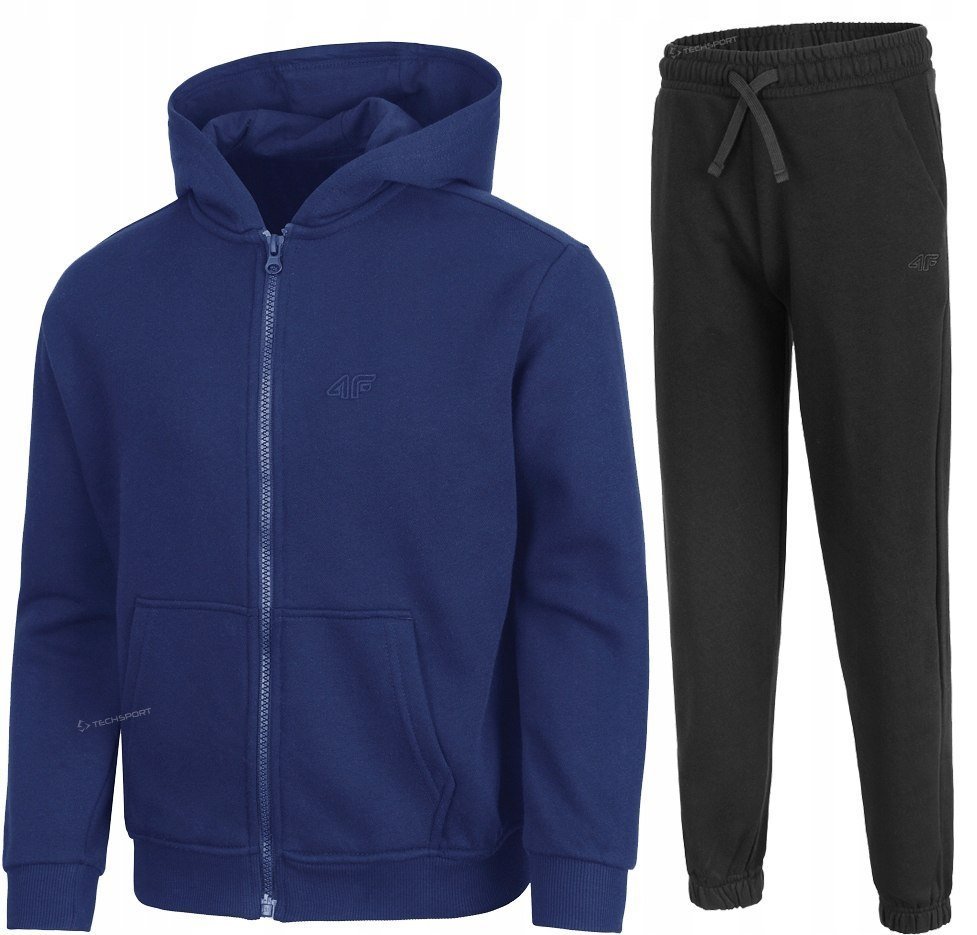 4F CHĹOPIÄCY DRES KOMPLET BLUZA ROZPINANA SPODNIE / rozm 158