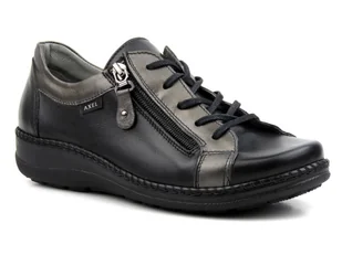 Wygodne półbuty damskie w tęgości H - AXEL 1814, czarne - Półbuty damskie - miniaturka - grafika 1