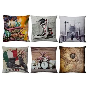 Poszewka 45 x 45 cm 66 Route mix kolorów - Poszewki na poduszki - miniaturka - grafika 1