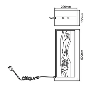 Lampa stołowa LED Chaumont z drewna - Lampy stojące - miniaturka - grafika 3