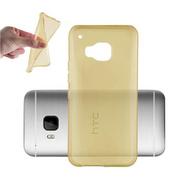 Etui i futerały do telefonów - Etui Do HTC ONE M9 Pokrowiec w PRZEZROCZYSTE ZŁOTO Obudowa Ochronny TPU Silikon Case Cover Cadorabo - miniaturka - grafika 1