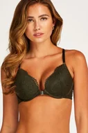Biustonosze - Hunkemöller Biustonosz usztywniany z fiszbinami push-up Cardi Zielony - miniaturka - grafika 1