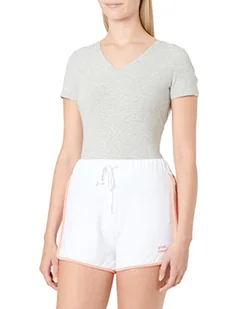 NA-KD Szorty damskie z haftem na, Pustynny różowy, S - Spodenki damskie - miniaturka - grafika 1