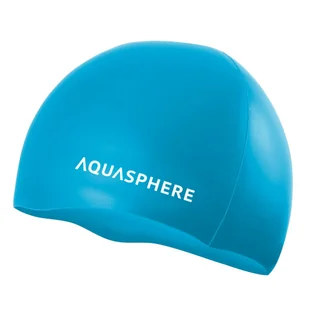 Czepek pływacki silikonowy na basen dla dorosłych AquaSphere Plain Cap Gear - Pływanie - miniaturka - grafika 1