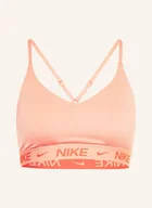 Biustonosze - Nike Biustonosz Sportowy Indy orange - miniaturka - grafika 1