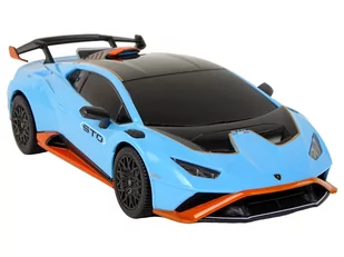 Auto R/C Lamborghini Huracan 1:24 Rastar Niebieskie - Samochody i pojazdy dla dzieci - miniaturka - grafika 4