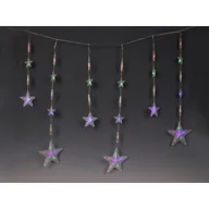 Oświetlenie świąteczne - Kurtyna świetlna gwiazdki 100 x 75 cm - miniaturka - grafika 1