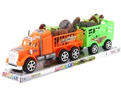 Samochody i pojazdy dla dzieci - AUTO CIĘŻAROWE Z DINOZAURAMI ZABAWKA DLA DZIECI - miniaturka - grafika 1