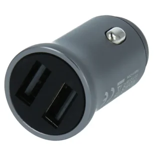 SWISSTEN Srebrna Ładowarka samochodowa 2xUSB 24W - Ładowarki samochodowe - miniaturka - grafika 6