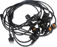 Lampy ogrodowe - Masterled Girlanda sieciowa ogrodowa sznur z oprawkami E27 na 230V Girlanda sieciowa ogrodowa sznur z oprawkami E27 na 230V - miniaturka - grafika 1